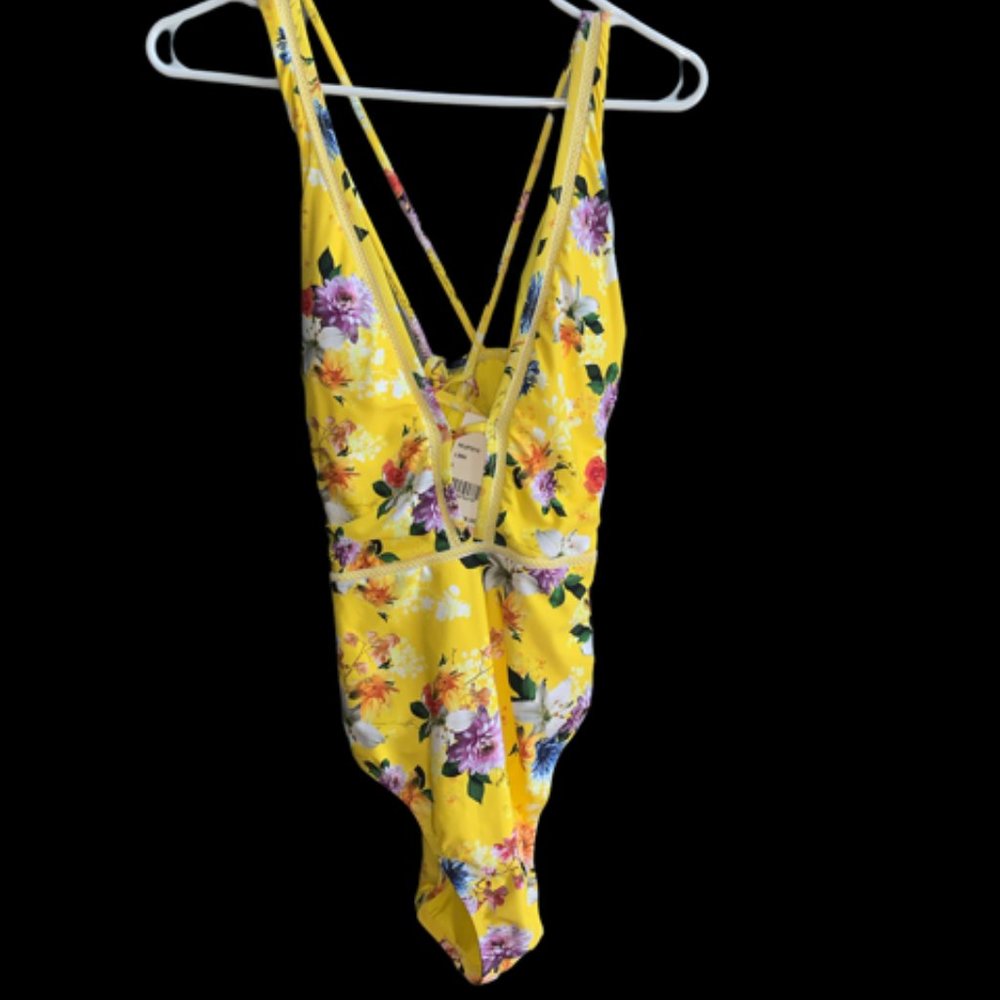 Nanette Lepore - Yellow Floral One- Piece Swimsuit